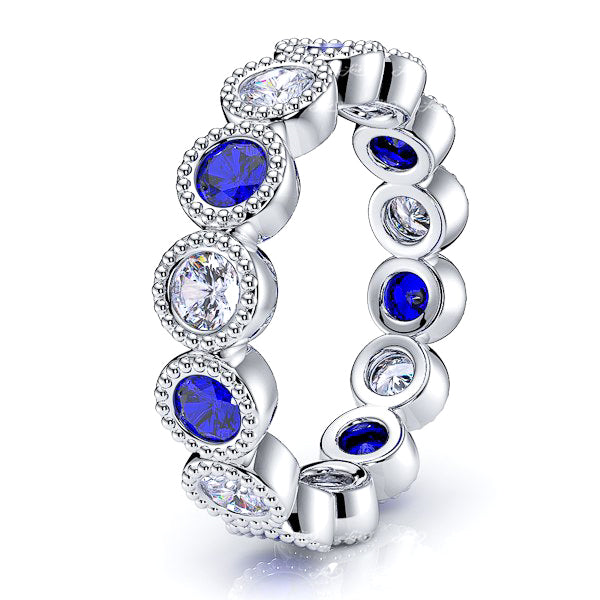 Diamond and Blue Sapphire