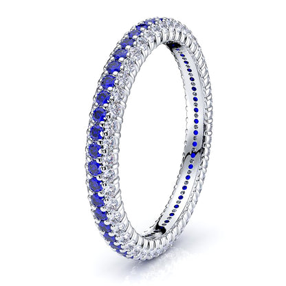 Diamond and Blue Sapphire