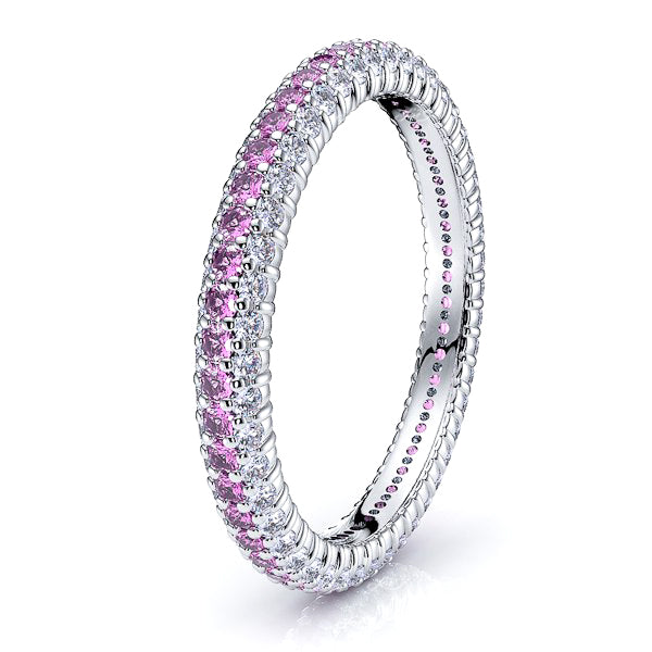 Diamond and Pink Sapphire