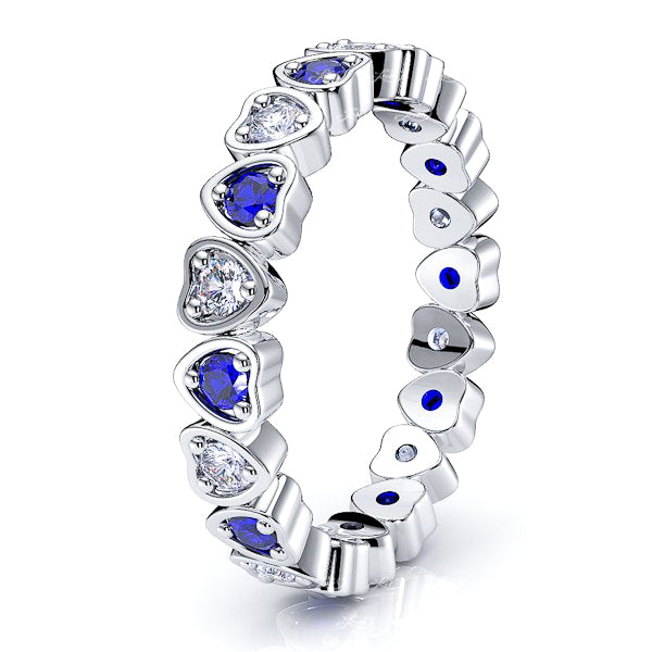 Diamond and Blue Sapphire