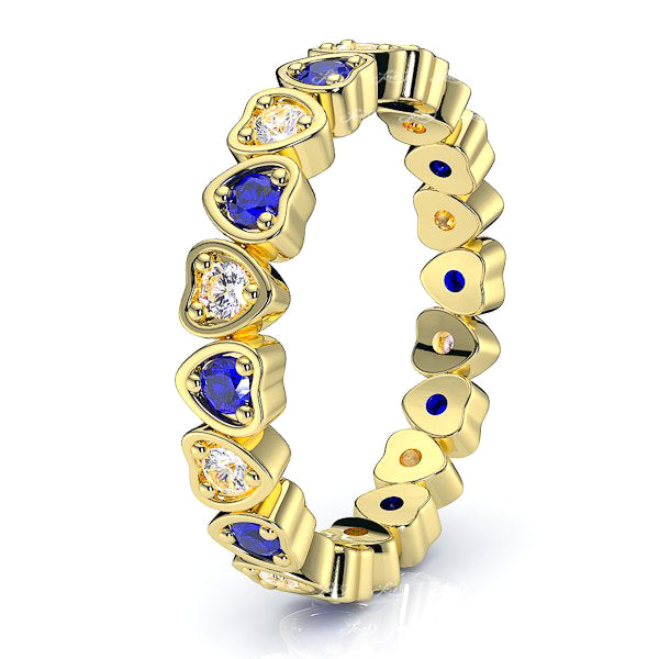 Yellow Diamond and Blue Sapphire