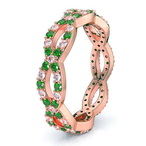 Rose Diamond and Emerald