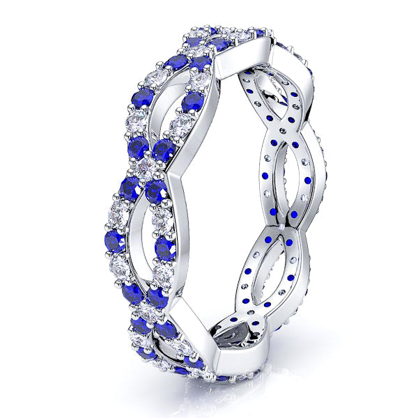 Diamond and Blue Sapphire