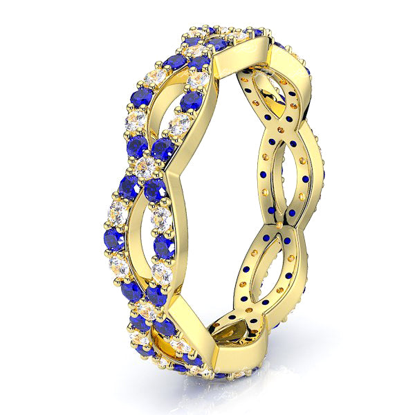 Yellow Diamond and Blue Sapphire