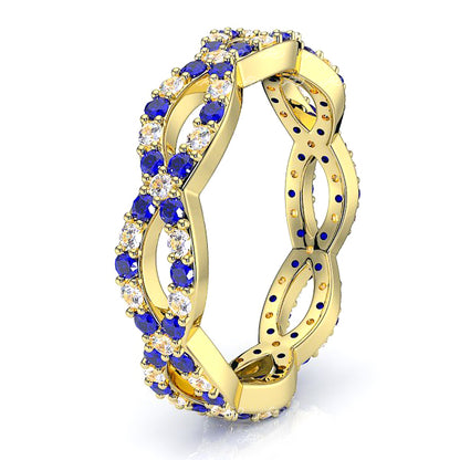 Yellow Diamond and Blue Sapphire