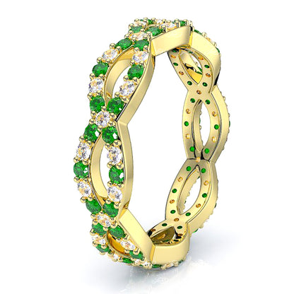 Yellow Diamond and Emerald