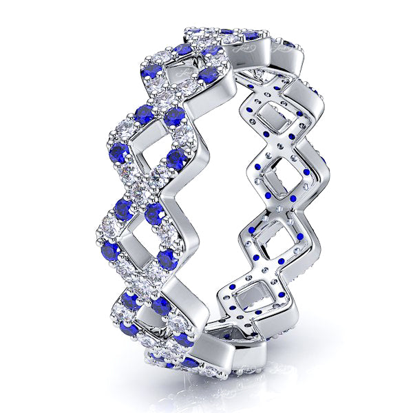 Diamond and Blue Sapphire