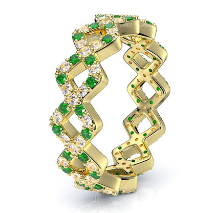 Yellow Diamond and Emerald