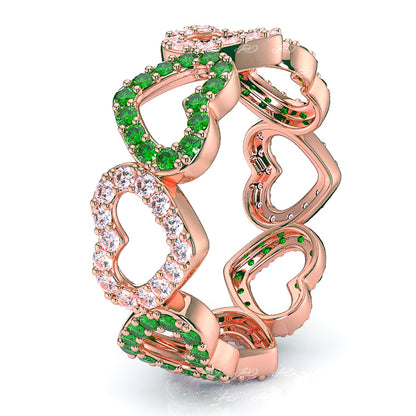 Rose Diamond and Emerald