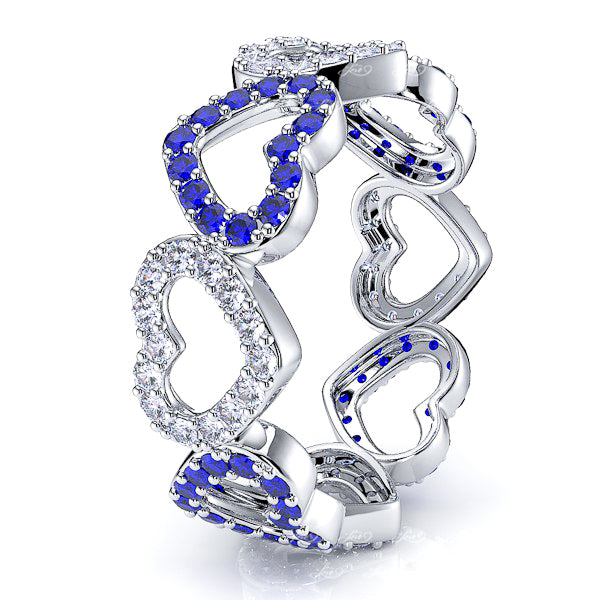 Diamond and Blue Sapphire