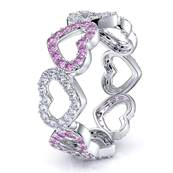 Diamond and Pink Sapphire