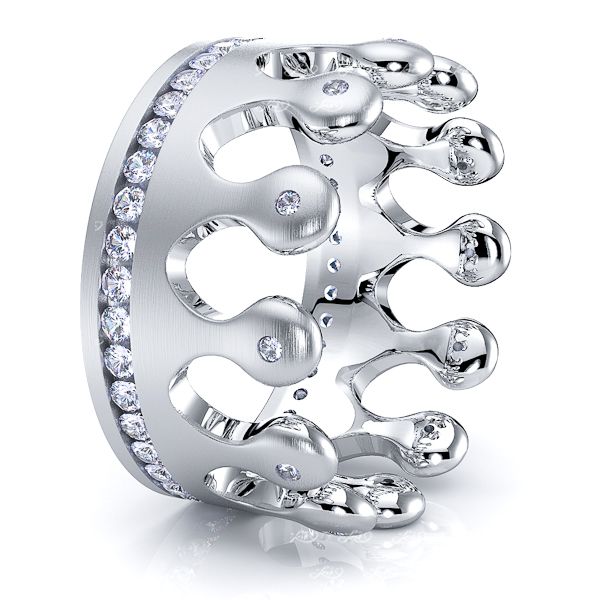 Cora Crown Mens Diamond Wedding Ring