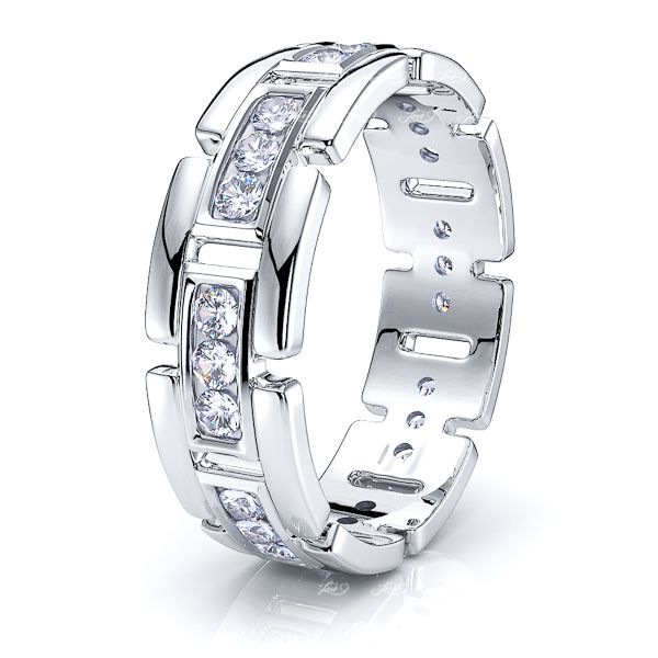 Caroline Mens Diamond Wedding Band
