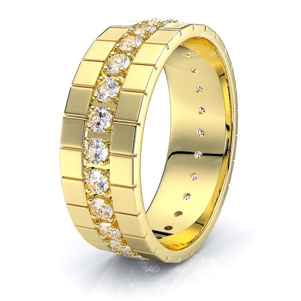 Everly Mens Diamond Wedding Band