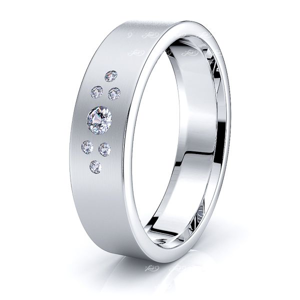 Evelyn Mens Diamond Wedding Band