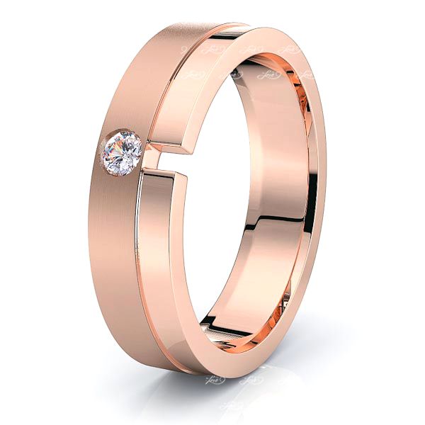 Edith Mens Diamond Wedding Ring