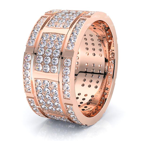 Emilia Mens Diamond Wedding Band