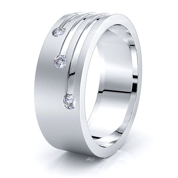 Mary Mens Diamond Wedding Band