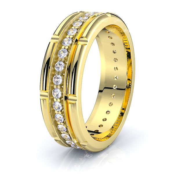 Juniper Mens Diamond Wedding Band
