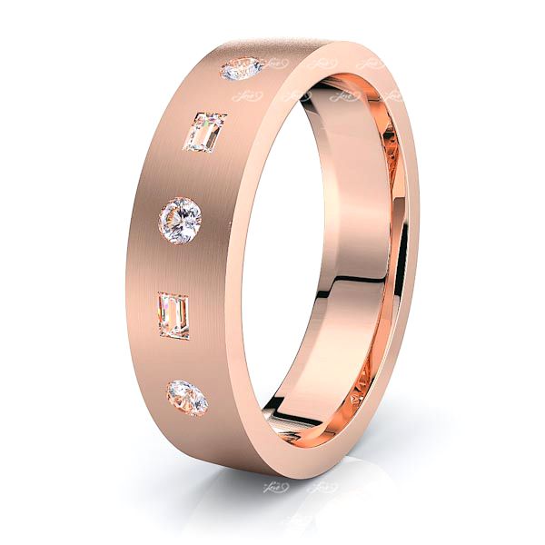 Cassia Mens Diamond Wedding Band
