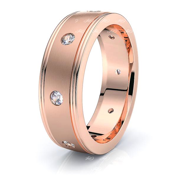 Ingrid Mens Diamond Wedding Band