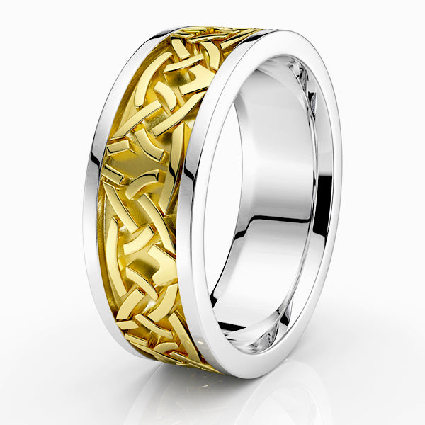 Colin Celtic Knot Mens Wedding Band