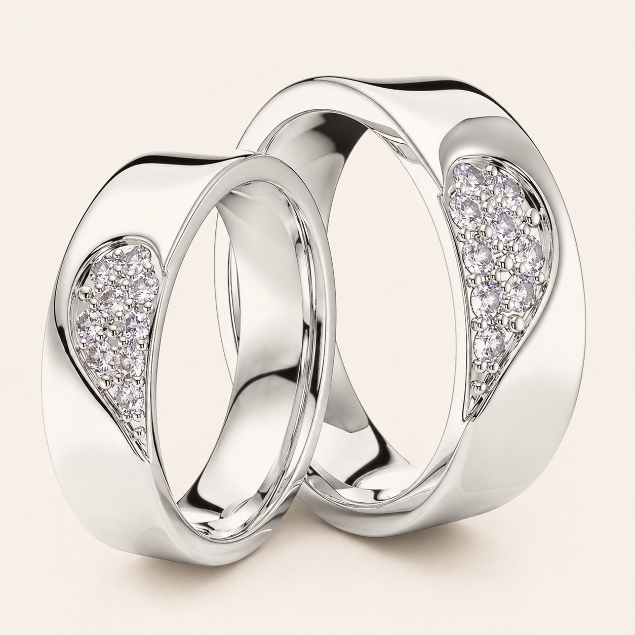 18K gold bands